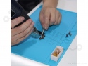 Silicone work mat 34cm x 23cm x 5mm blue